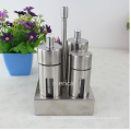 Stainless Steel Condiment Cruet Set with Stand